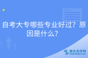 自考大專哪些專業好過？原因是什么？