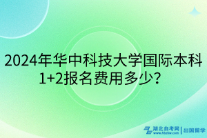 2024年華中科技大學國際本科1+2報名費用多少？