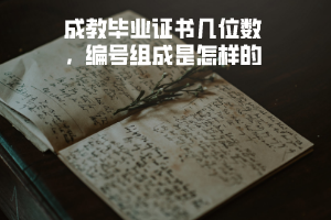 武漢科技大學成教畢業證書幾位數，編號組成是怎樣的