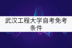 武漢工程大學自考免考條件