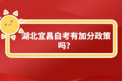 湖北宜昌自考有加分政策嗎？